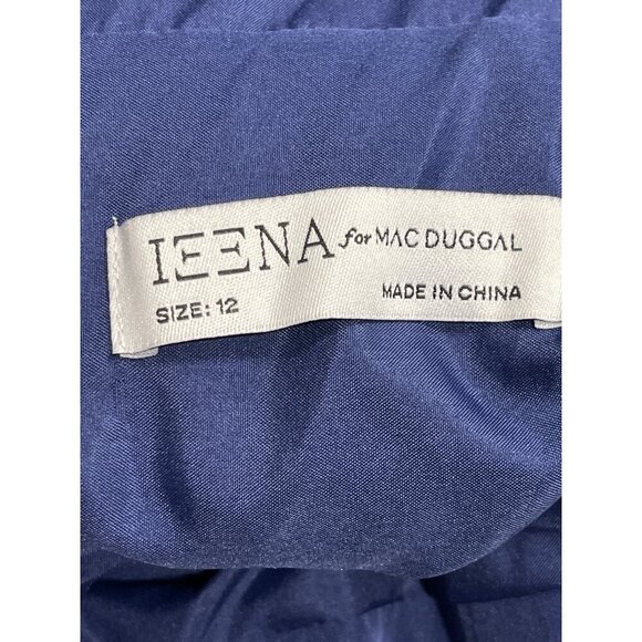 Mac Duggal Plunge Neck Cross Back Pleated Maxi Dress Formal Gown NWT 4939 - Picture 11 of 11